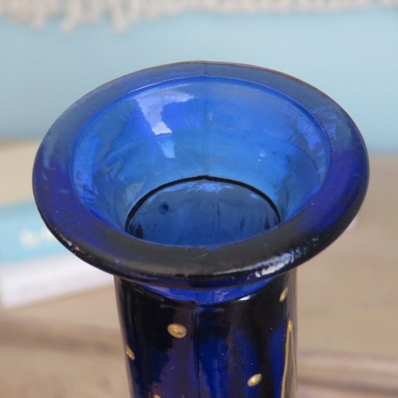 Cobalt Blue Decorative Hand Painted Bottle Set (2)...225 - Picture 8 of 8